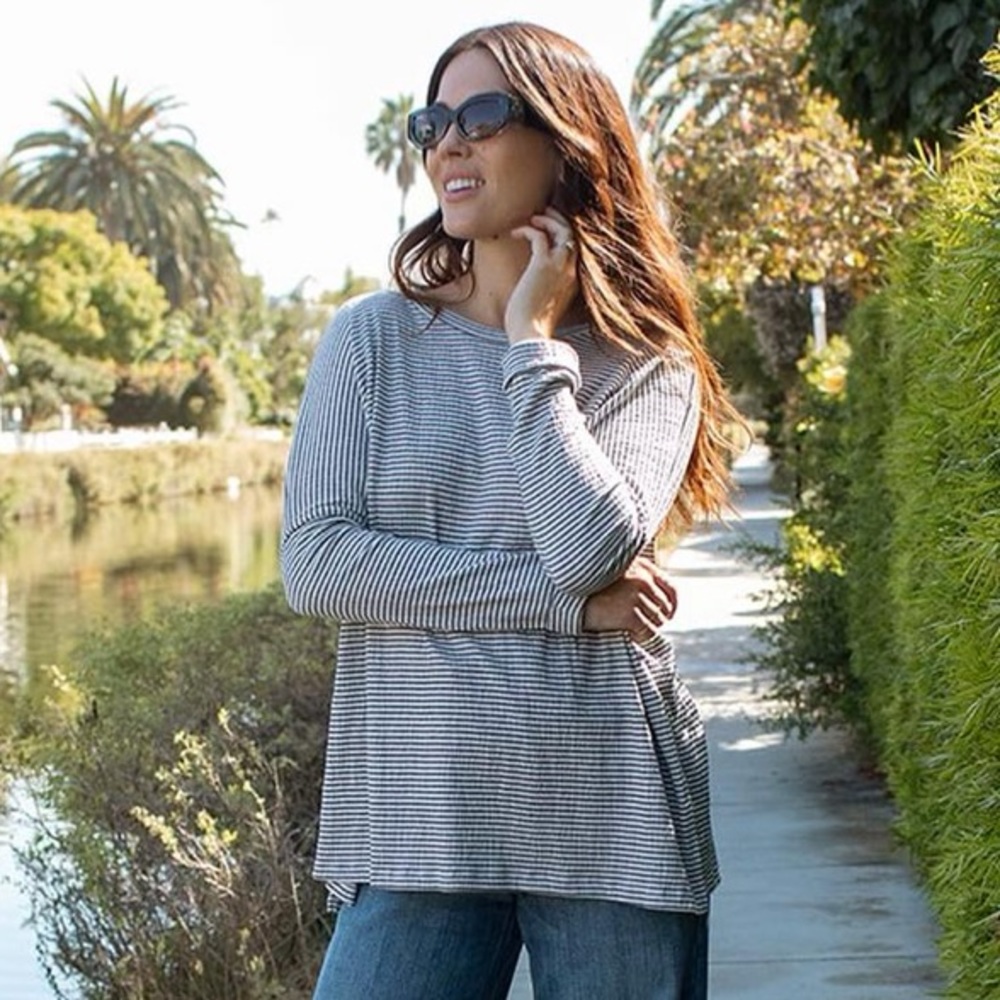 CJLA | Evelyn Pullover in White & Black